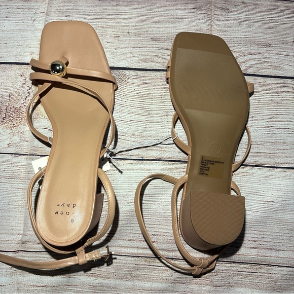 a new day Beige Strappy Sandals with Gold Accent - Picture 9 of 9